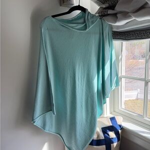 Light Aqua Women's Wrap Poncho